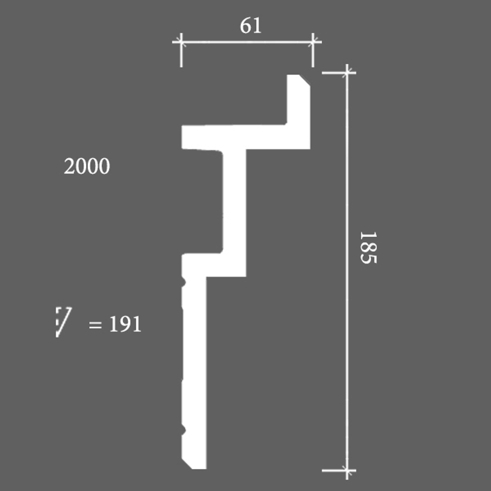 Карниз потолочный C396