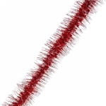 Мишура 2 м 7 см «Фонарик снежный», Красный/белый