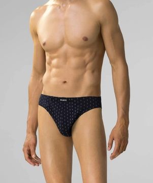 Мужские трусы (3шт) слипы спорт Atlantic 3MP-177, темно-синий + темно-голубой + серый