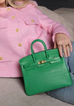 Сумка Hermes из кожи крокодила 25 см