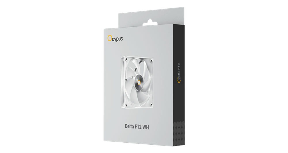 Вентилятор для корпуса Ocypus Delta F12 WH 1x(120x120x25mm) 2000RPM 73CFM Белый