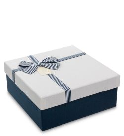 WF-79/2-B Коробка «Квадрат» цв.син./бел.