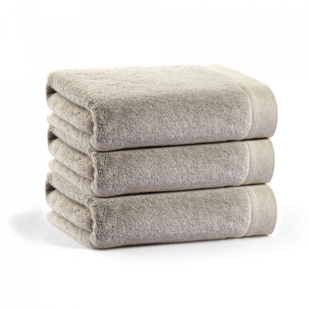 Полотенце 100x180 L'appartement Poem oatmeal светло-серый