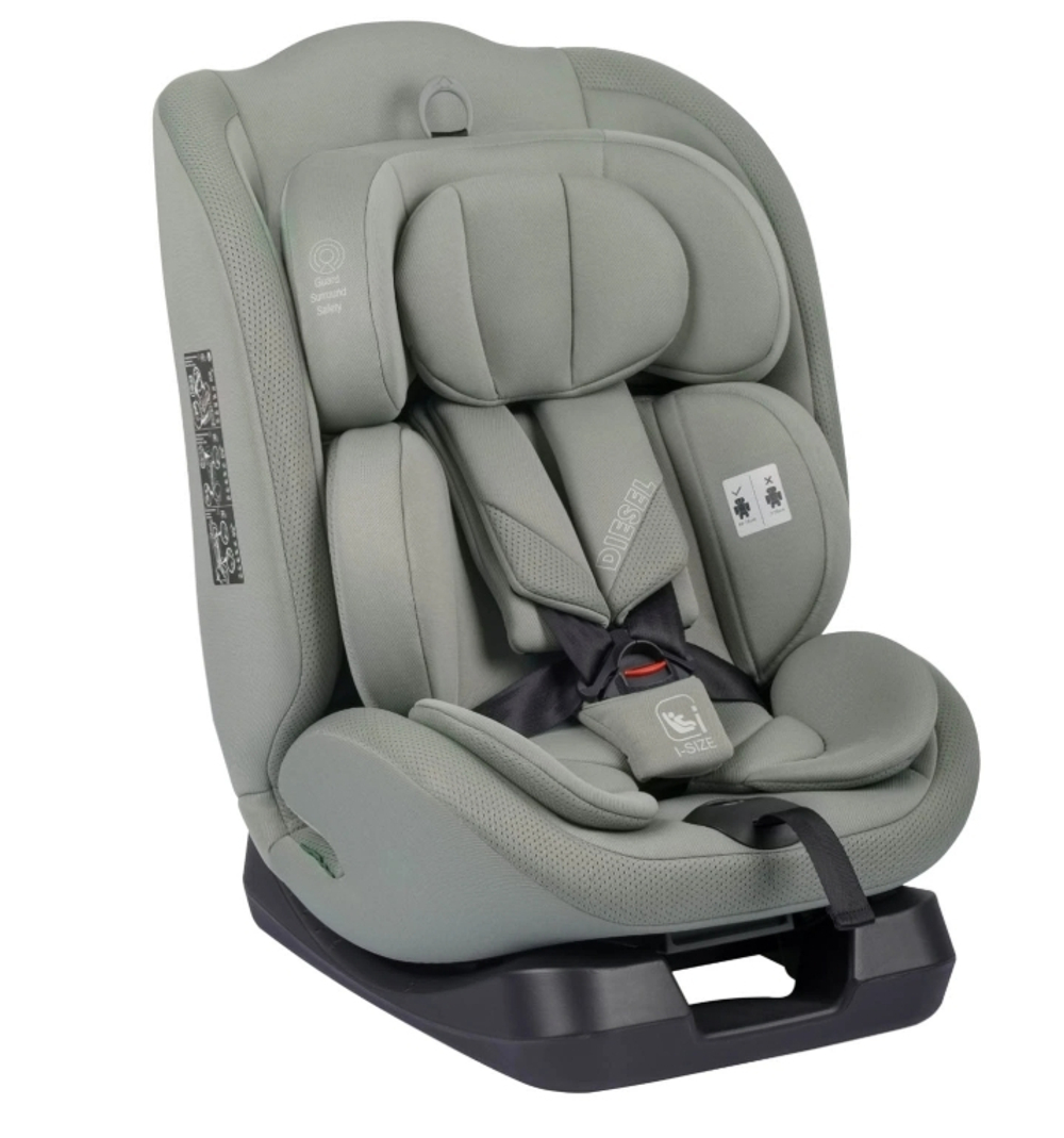 Автокресло Indigo DIESEL, I-SIZE, 0+1+2+3 (40-150 см) с рождения и до 12 лет