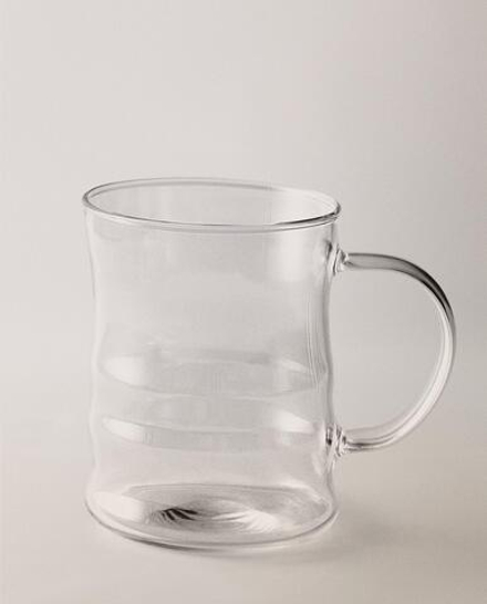 Zara Home чашка из боросиликатного стекла, цвет прозрачный, 11.8 см