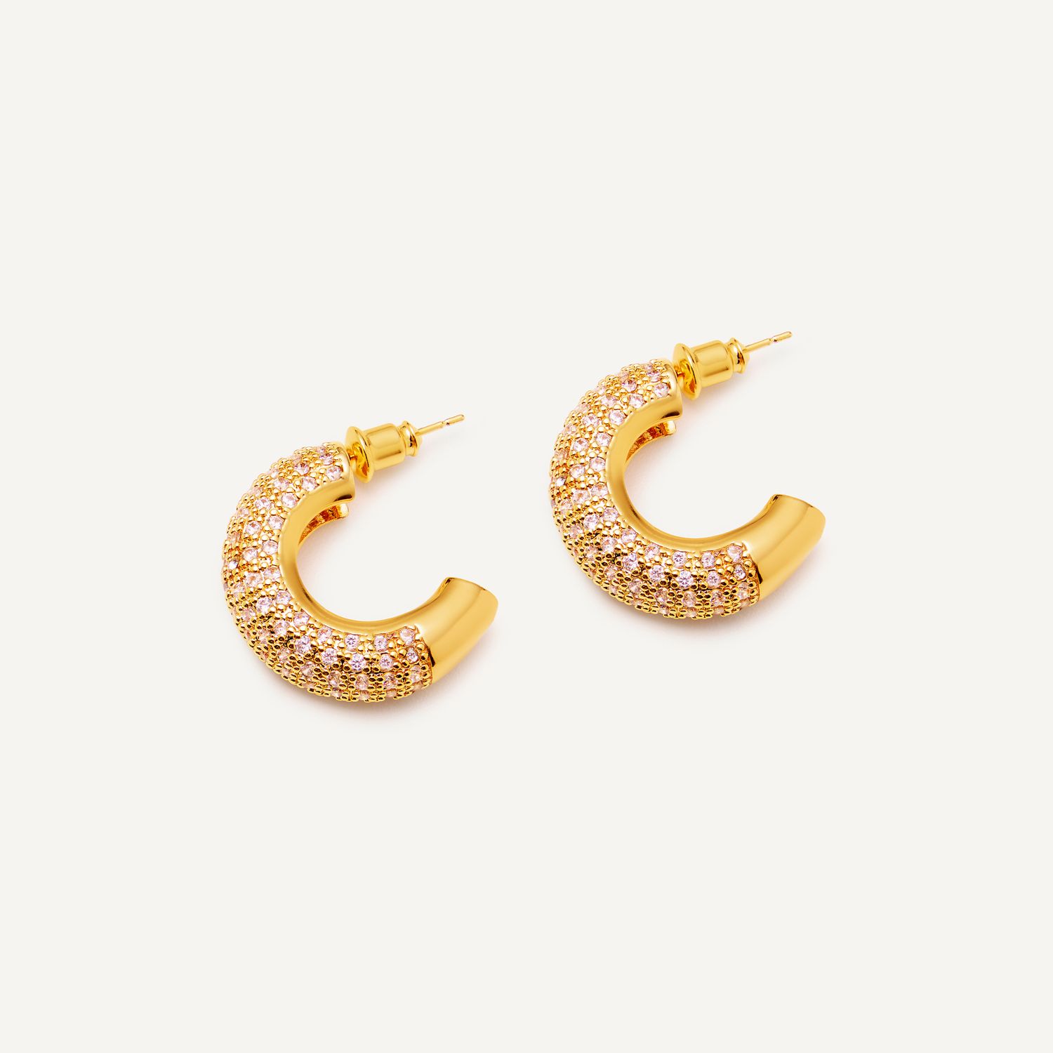 Серьги Brilliant Demicircle Earrings - Gold