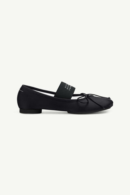 MM6 MAISON MARGIELA БАЛЕТКИ ТЕКСТИЛЬНЫЕ ANATOMIC ЧЕРНЫЕ ПРЕДЗАКАЗ