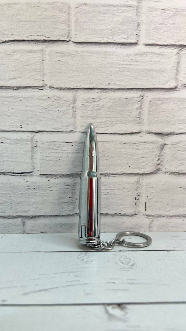 Зажигалка "Пуля" серебряная