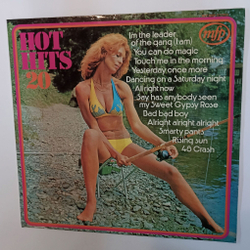 Винтажная виниловая пластинка LP Сборник Hot Hits 20 (UK 1973)