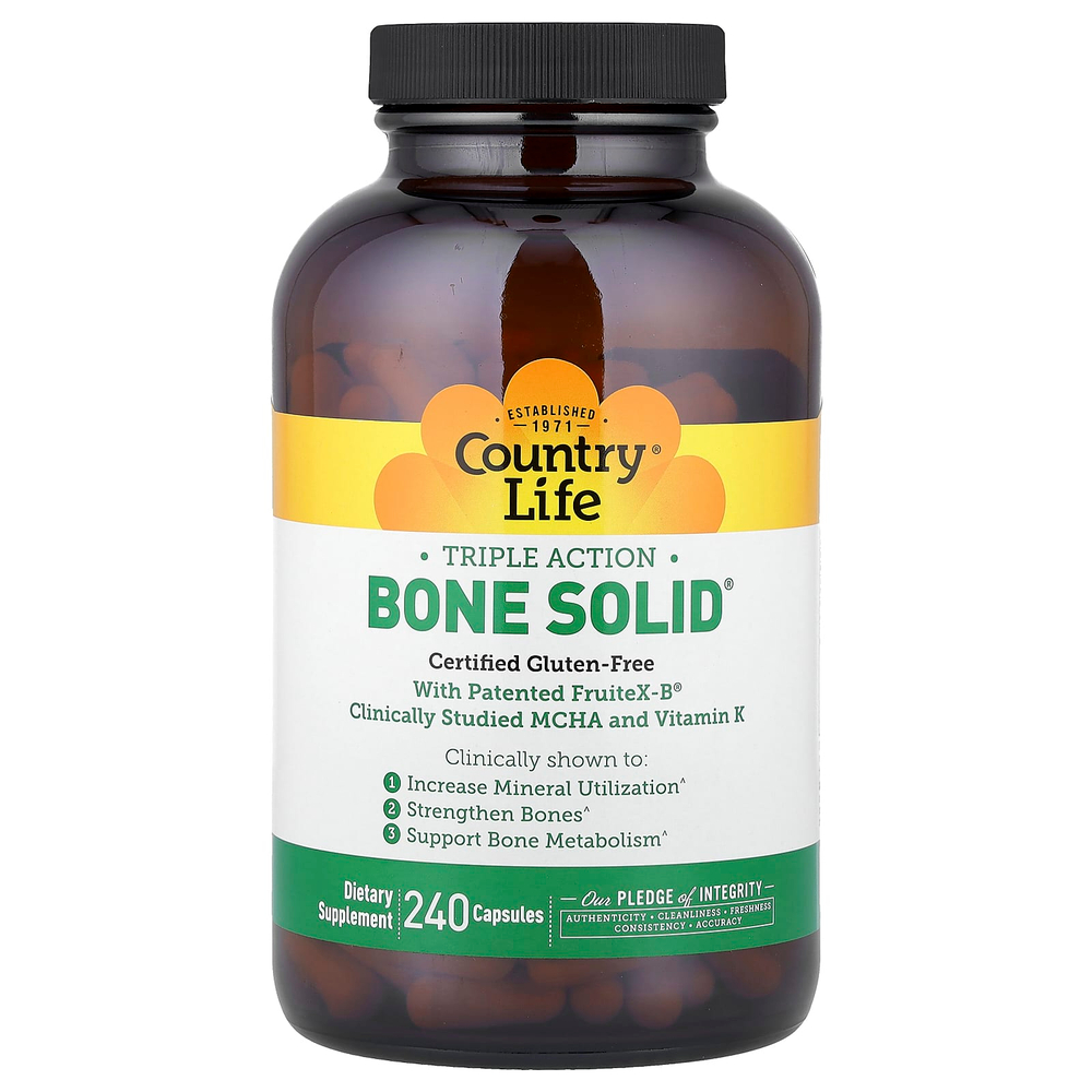 Country Life, Bone Solid®, 240 капсул