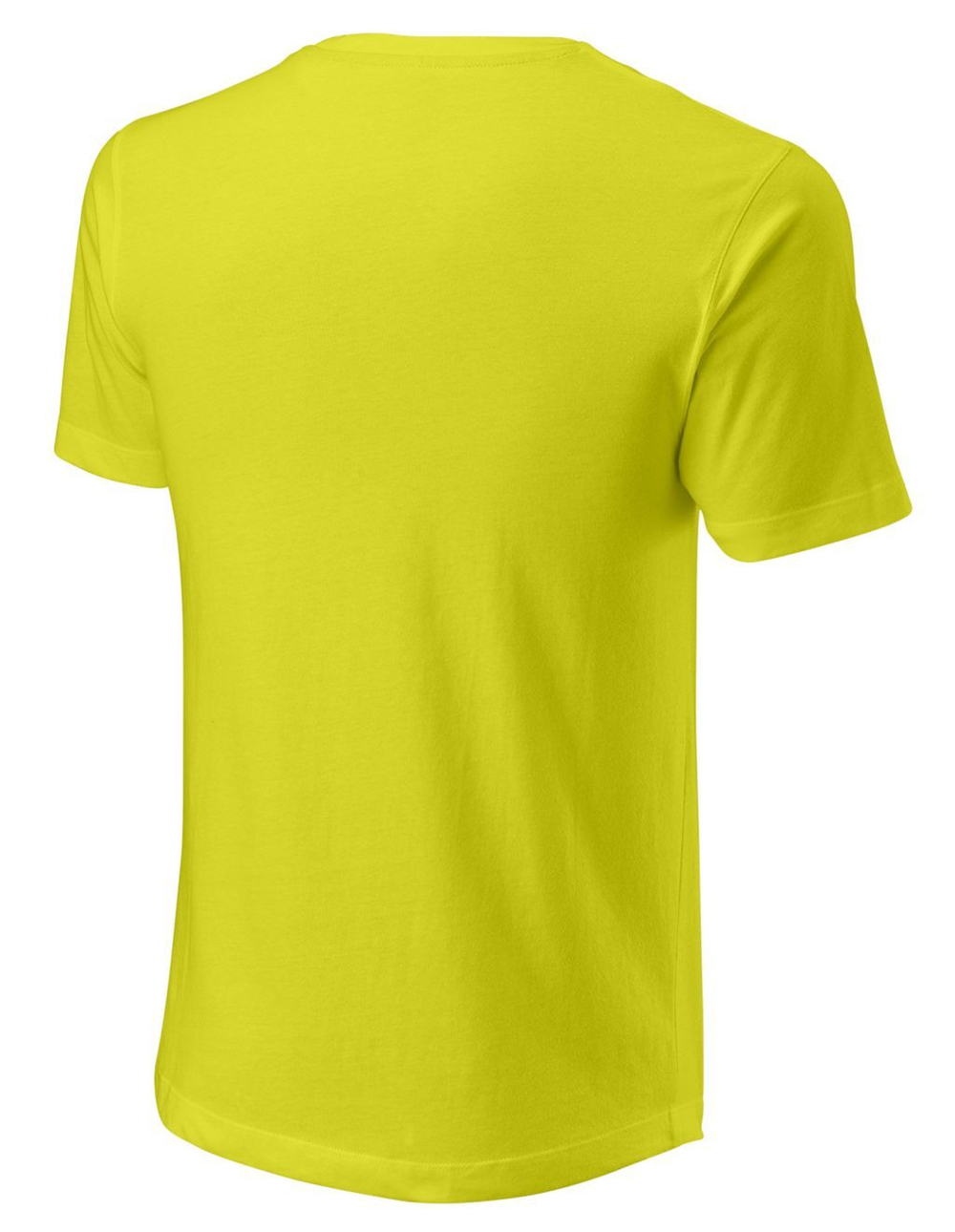 Мужская теннисная футболка Wilson Script Eco Cotton Tee Slimfit M - sulphur spring