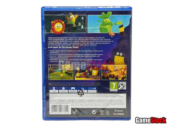 PS4 Губка Боб / SpongeBob SquarePants: The Cosmic Shake (Б/У, Русские субтитры, CUSA-30582)