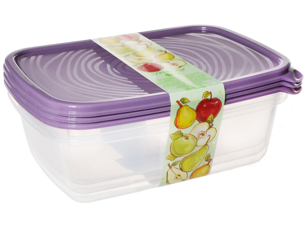 Набор контейнеров 3шт 1,6л "Романо"