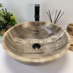 Раковина из оникса Bowl Grey TinLip BO-63003 45*45*15 43