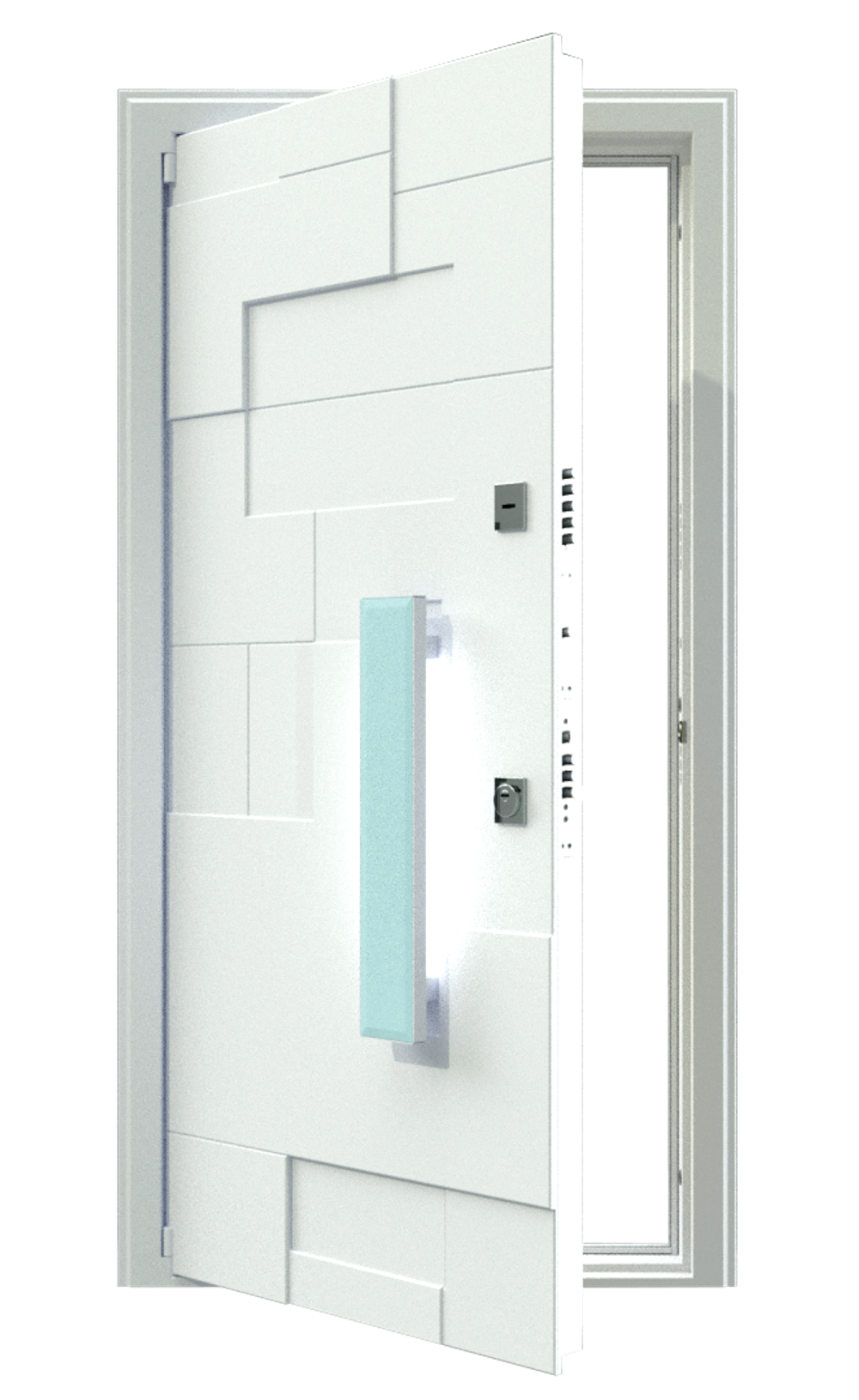 Арт. 125х35 Glass Facet Premium White, L-700 мм