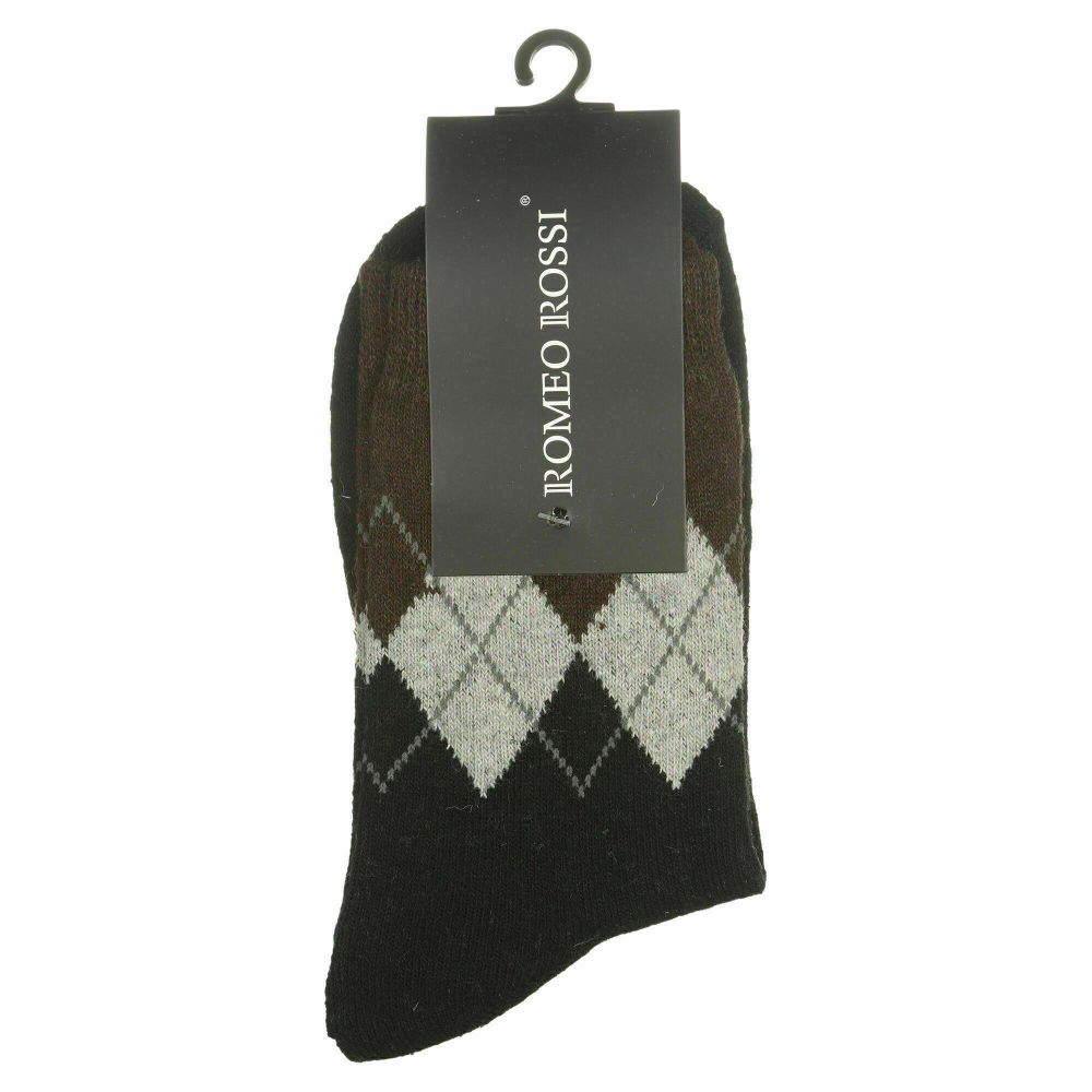 Мужские носки черные ROMEO ROSSI с шерстью 8045-2