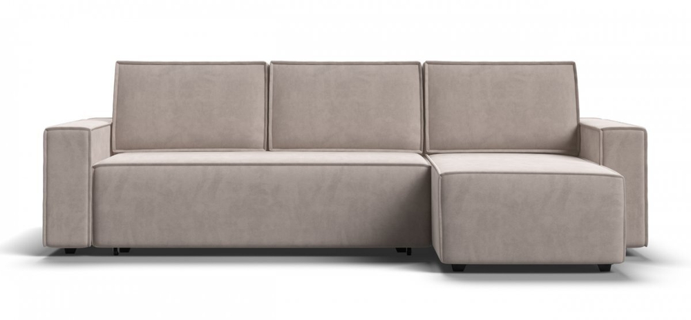 Угловой диван Норд Велюр Монолит латте