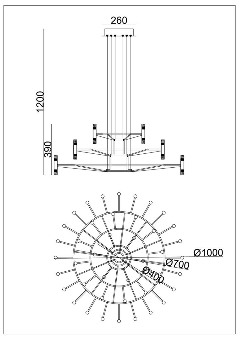 Подвесная люстра Arte lamp