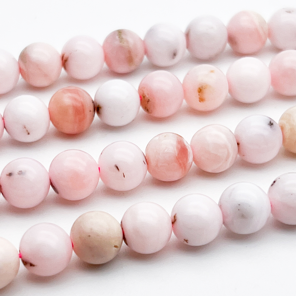 Опал, диаметр 8-8,2 мм, цена за 12 шт (1/4 нити)