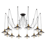 Citilux Эдисон CL451121 Люстра паук Венге Бронза