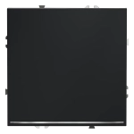 Проходной переключатель встраиваемый VOLTUM S70 одноклавишный с подсветкой 10А, (графит)