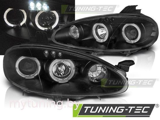 Передние фары Angel Eyes для Mazda MX5 NB (01-05) черные