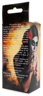 Черная анальная втулка Curved - 9 см. (Цвет: черный)