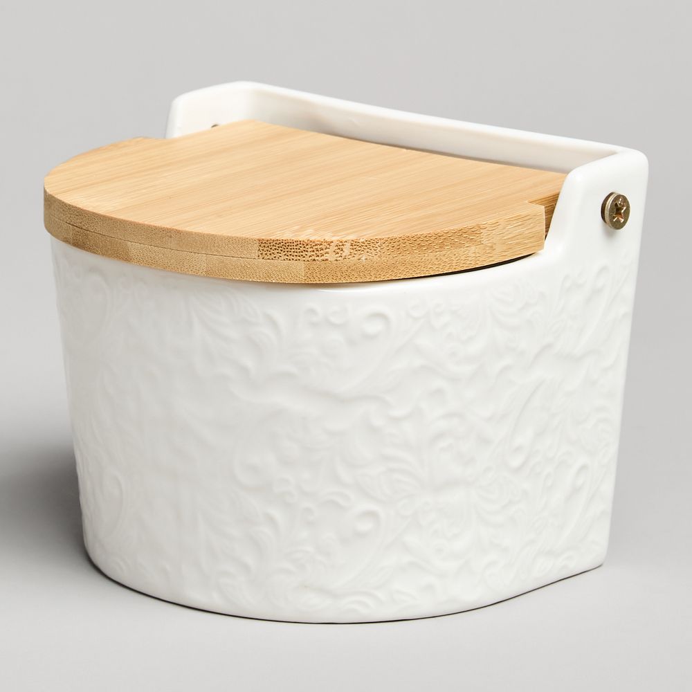 БАНКА ДЛЯ СОЛИ С ДЕР.КРЫШКОЙ LEFARD "MUSE" 11,5*11*9,5 СМ 450 МЛ