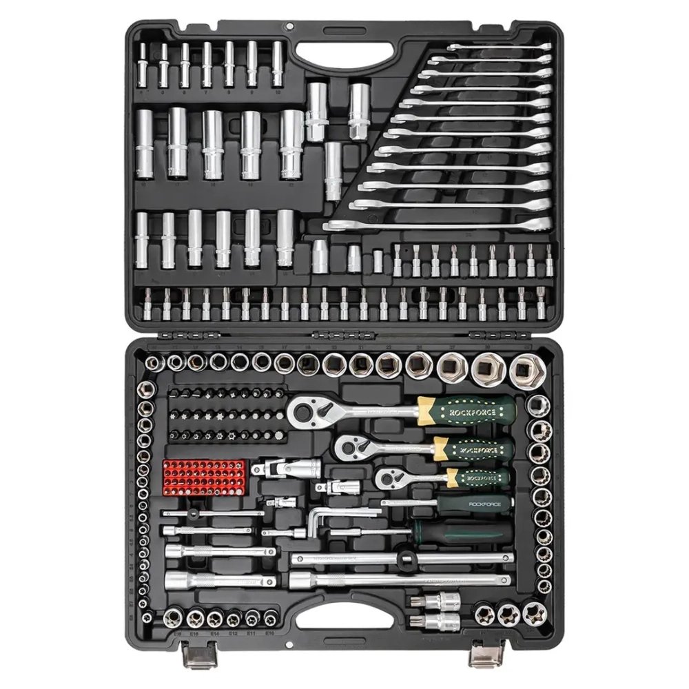 Набор инструментов 216пр.PROFI 1/4''3/8''1/2''(6гр.)(4-32мм) RockForce##Rock FORCE RF-38841 (Premium)