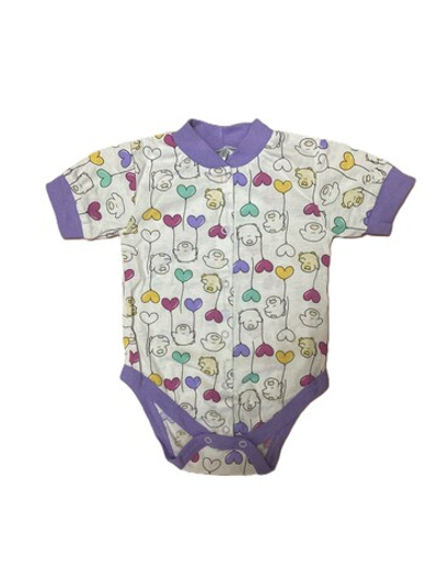 Боди короткий рукав на кнопках из кулирки (100% хлопок) на рост 74 см