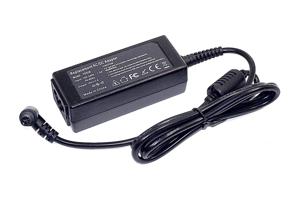 Блок питания для монитора и телевизора LCD 12V 3A 36W (6.5x4.4 mm) OEM