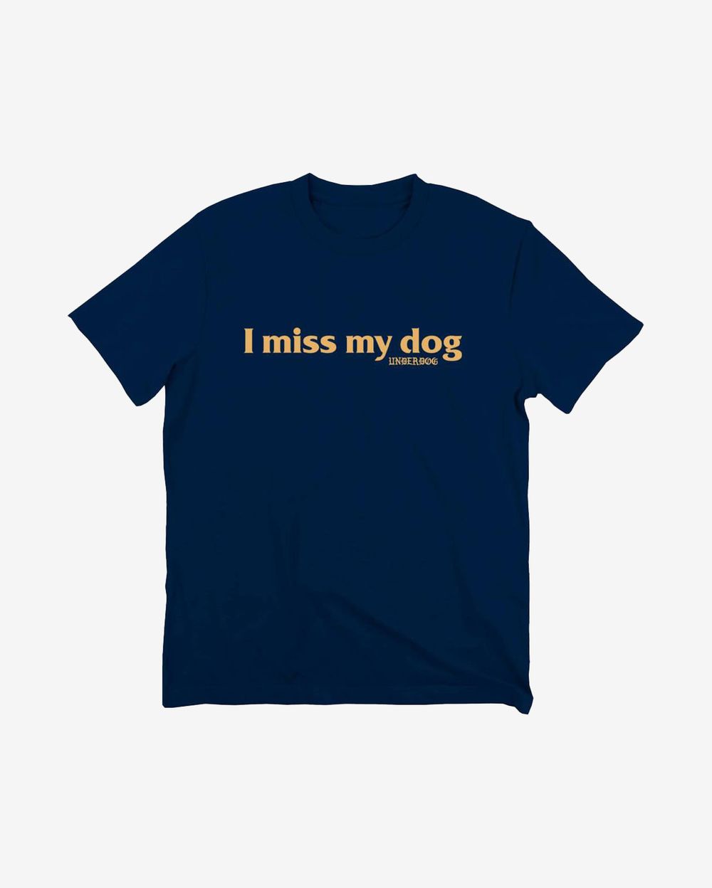 Футболка Underdog I miss my dog Navy Blue/Cream