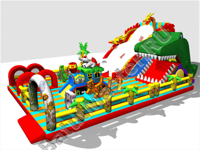 Большая и высокая горка "Змей Горыныч 3" 23*10*10 м