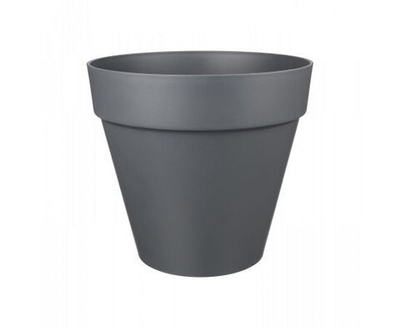 Горшок для цветов Кашпо напольное для уличных и комнатных растений Tarragon 7 л со вставкой D250 мм серый 221610535/01