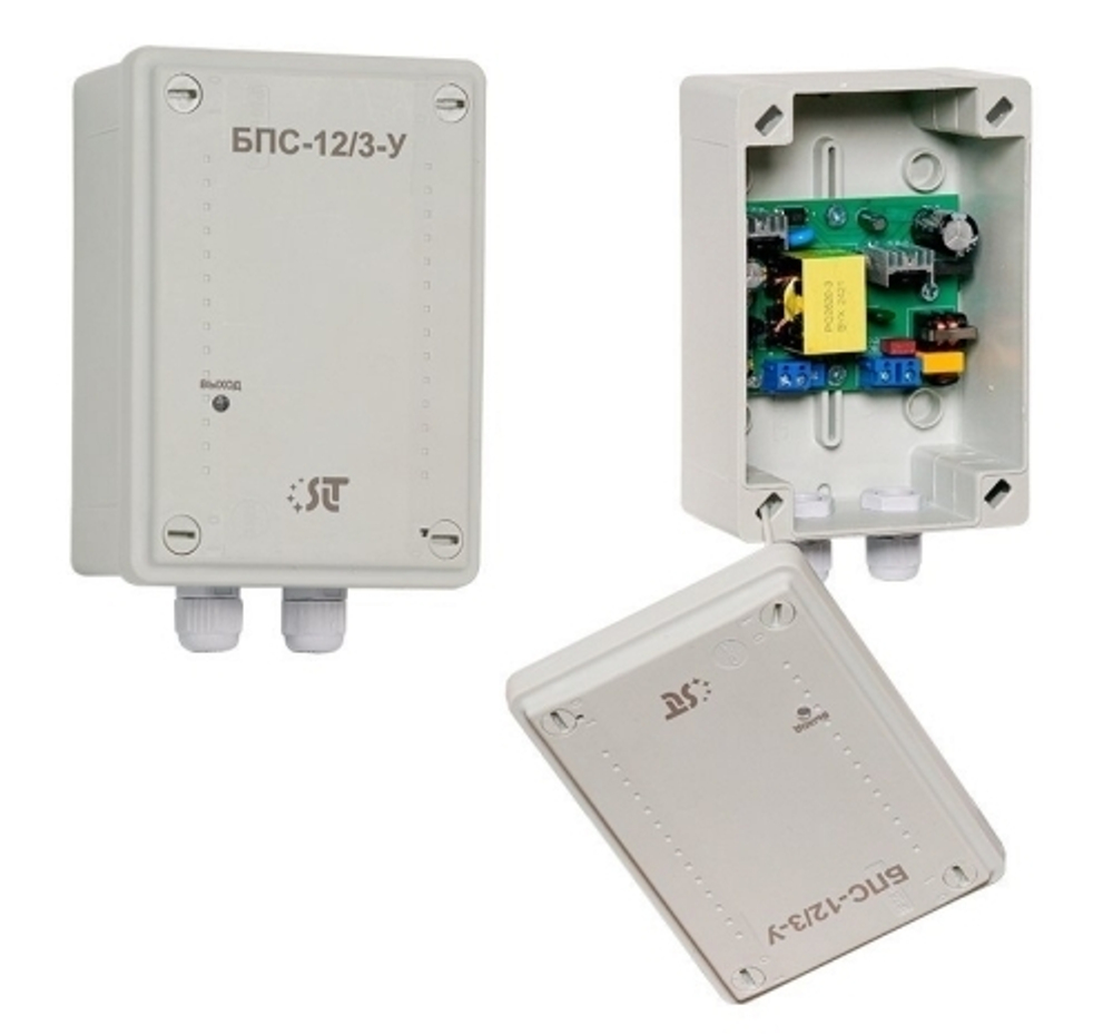 БПС-12/3-У блок питания стабилизированный 12В, 3А, уличный, IP56