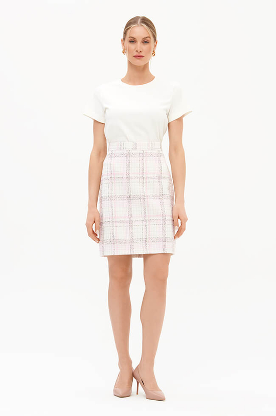 4923 Юбка женская (молочно-розовый)