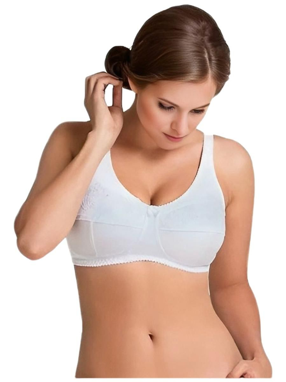 Бюстгальтер для фиксации экзопротеза молочной железы 75F бежевый