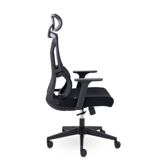 Кресло UTFC Номи М-317 черный пластик (черный) с подголовником