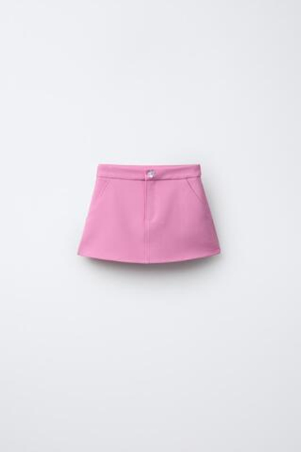 ZARA КОРОТКАЯ ЮБКА, РОЗОВЫЙ