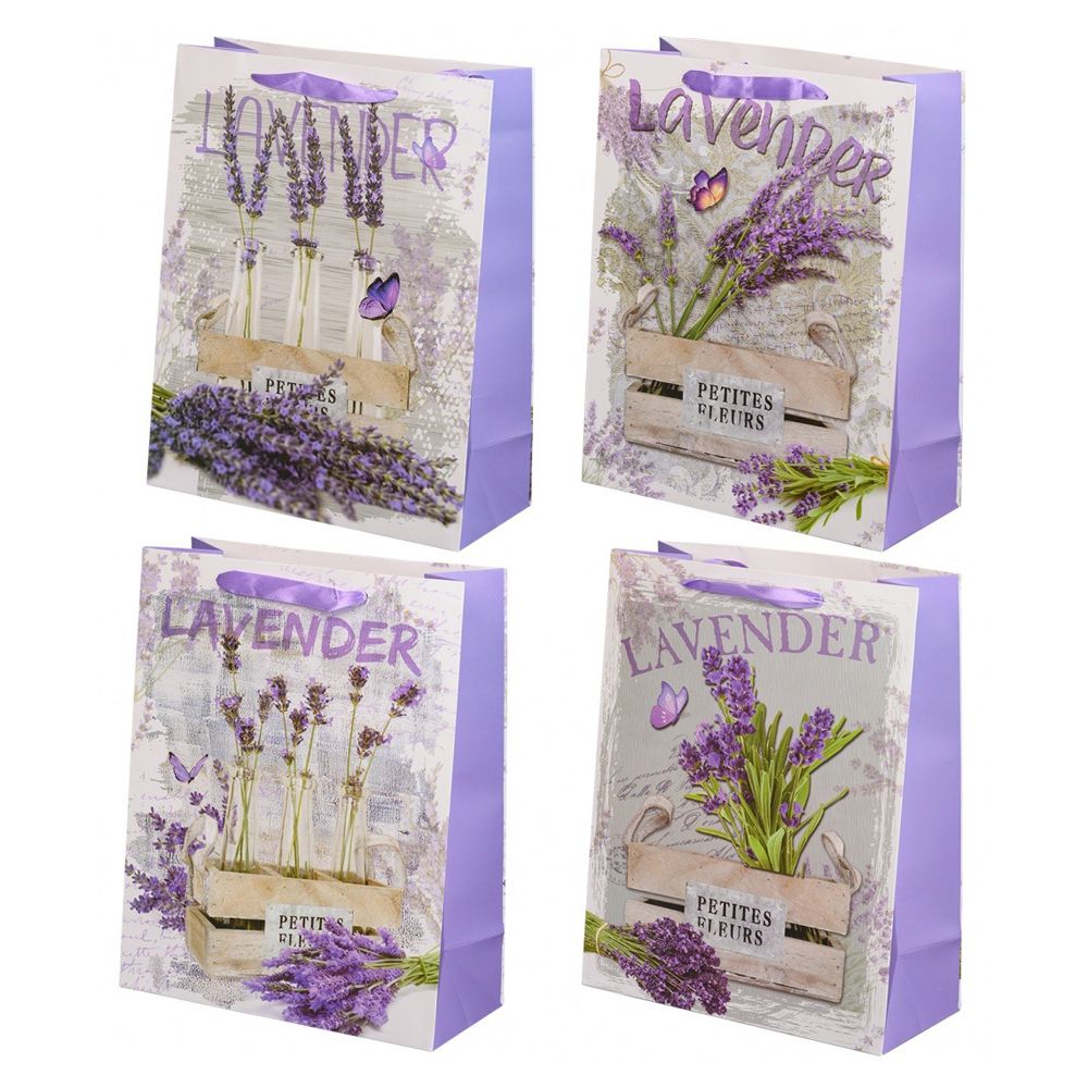 Подарочный пакет Basir, серия "Лаванда", 26*32*11,5 см, ассорти Подарочный пакет Basir, серия "Лаванда", 26*32*11,5 см, ассорти