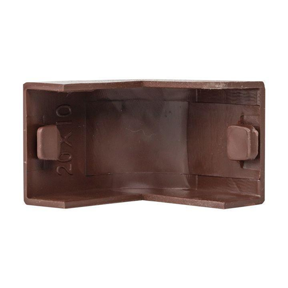 Угол внешний 20х10 под темн. дерево Plast PROxima (уп.4шт) EKF obd-20-10x4