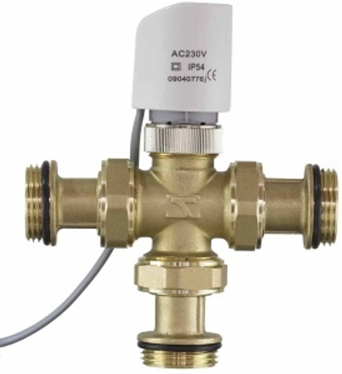 Термос.  смес. клапан с  приводом 1" (TIM)