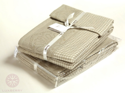 Набор полотенец 3 шт Devilla Lille белый