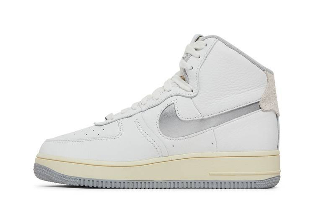 Кроссовки Nike Air Force 1 Sculpt Silver (Женская размерная сетка)