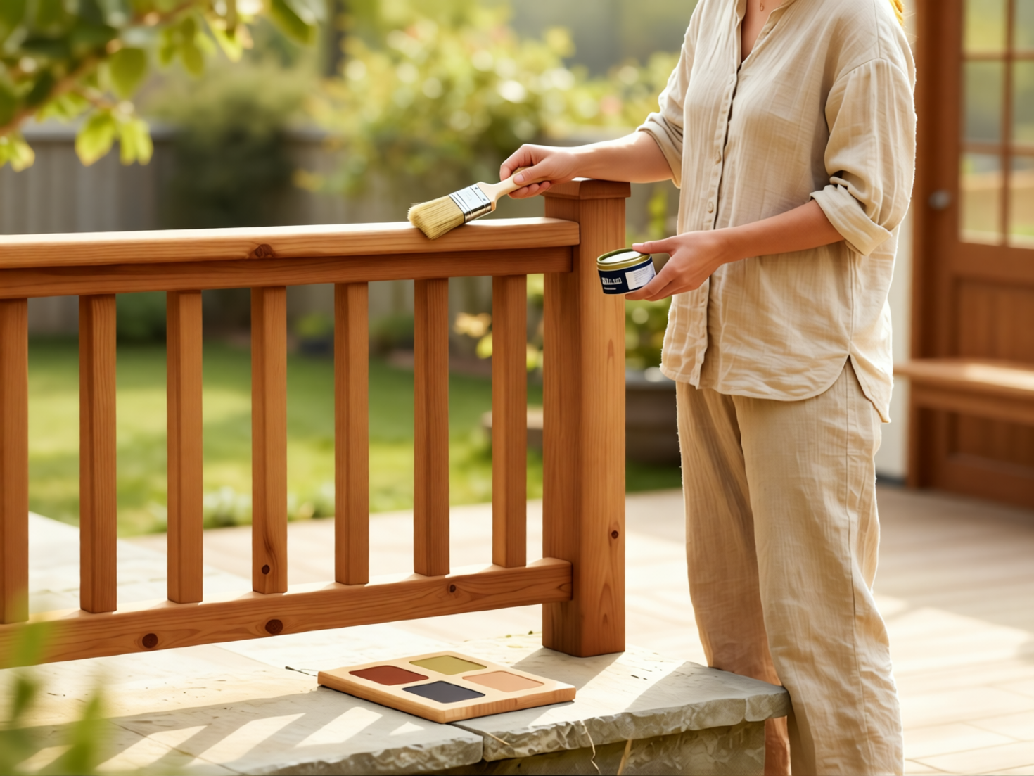 Как обновить деревянные поверхности на участке и не пожалеть о выборе?