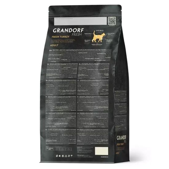 Grandorf Fresh Сухой корм для взрослых кошек Индейка с бататом