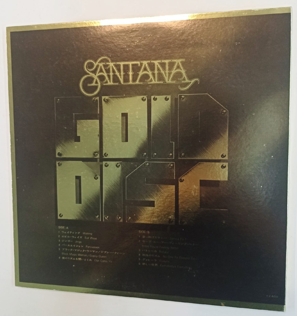 Винтажная виниловая пластинка Сборник Santana Gold Disc (Japan 1974)