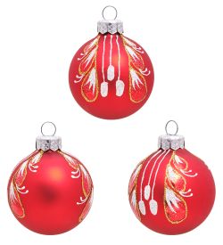 Элита НФШ-1203/1 Набор ел.украшений Шар 3шт «Изысканный» 60 мм