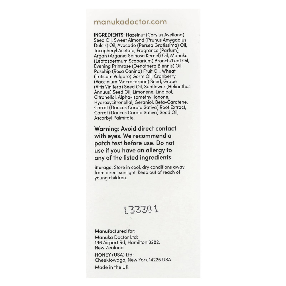 Manuka Doctor, Восстанавливающее масло с маслом манука, 25 мл (0,85 жидк. унц.)