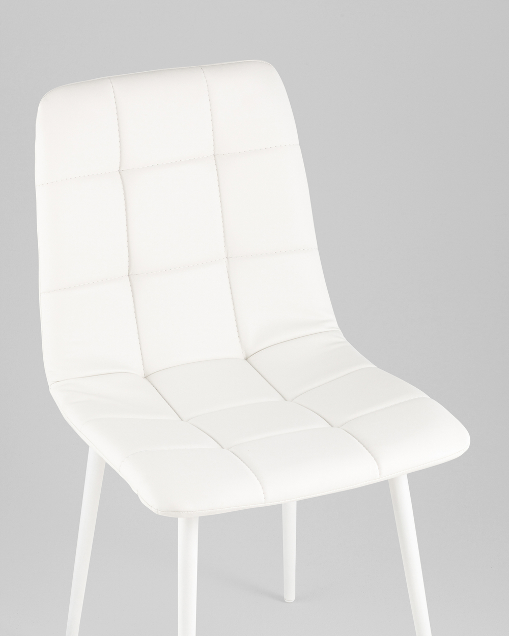 Стул Одди NEW экокожа белый белые ножки